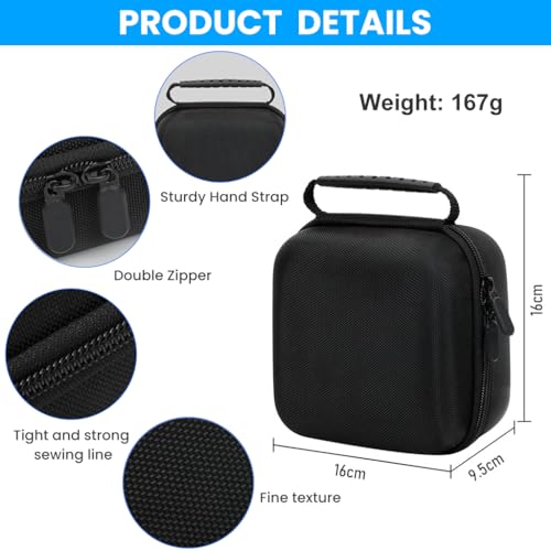 ZORBES® Compatible with Mac mini M4, Carring Case Bag Travel Storage Case for Mini M4 Desktop Computer, EVA Hard Shell Waterproof Carrying Case with Handle, 16x16x9.5cm, Black ZORBES® Compatible with Mac mini M4, Carring Case Bag Travel Storage Case for Mini M4 Desktop Computer, EVA Hard Shell Waterproof Carrying Case with Handle, 16x16x9.5cm, Black